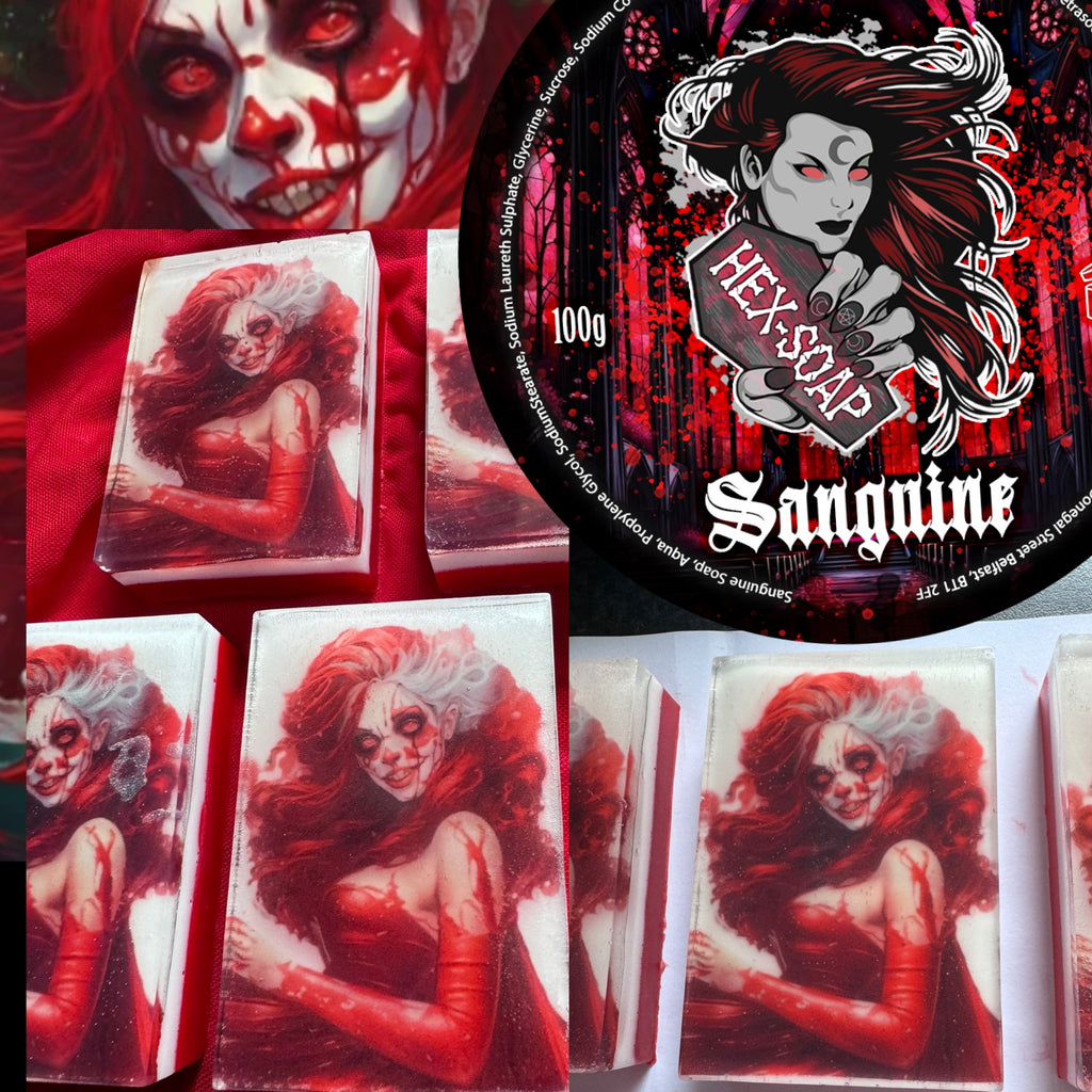 Sanguine blood kiss luxury soap block