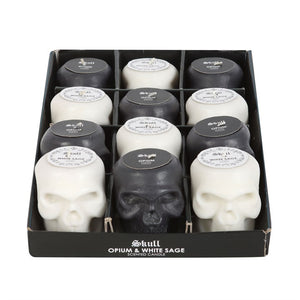 Duo skull candles opium & white sage