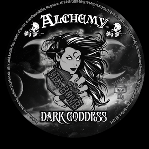 Dark Goddess coffin Hexbomb x Alchemy England collab bathbomb 120g