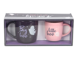 Big boo little boo Halloween family mug set