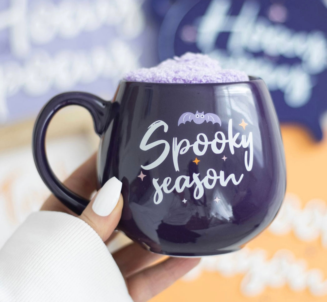 Spooky season mug & sock set