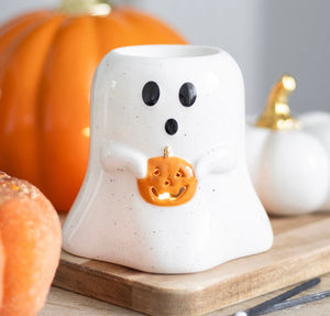 Ghost and pumpkin wax and oil burner