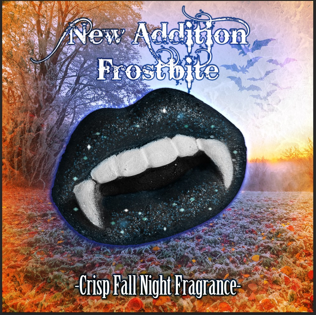 Frostbite vamp fangs Hexbomb bathbomb