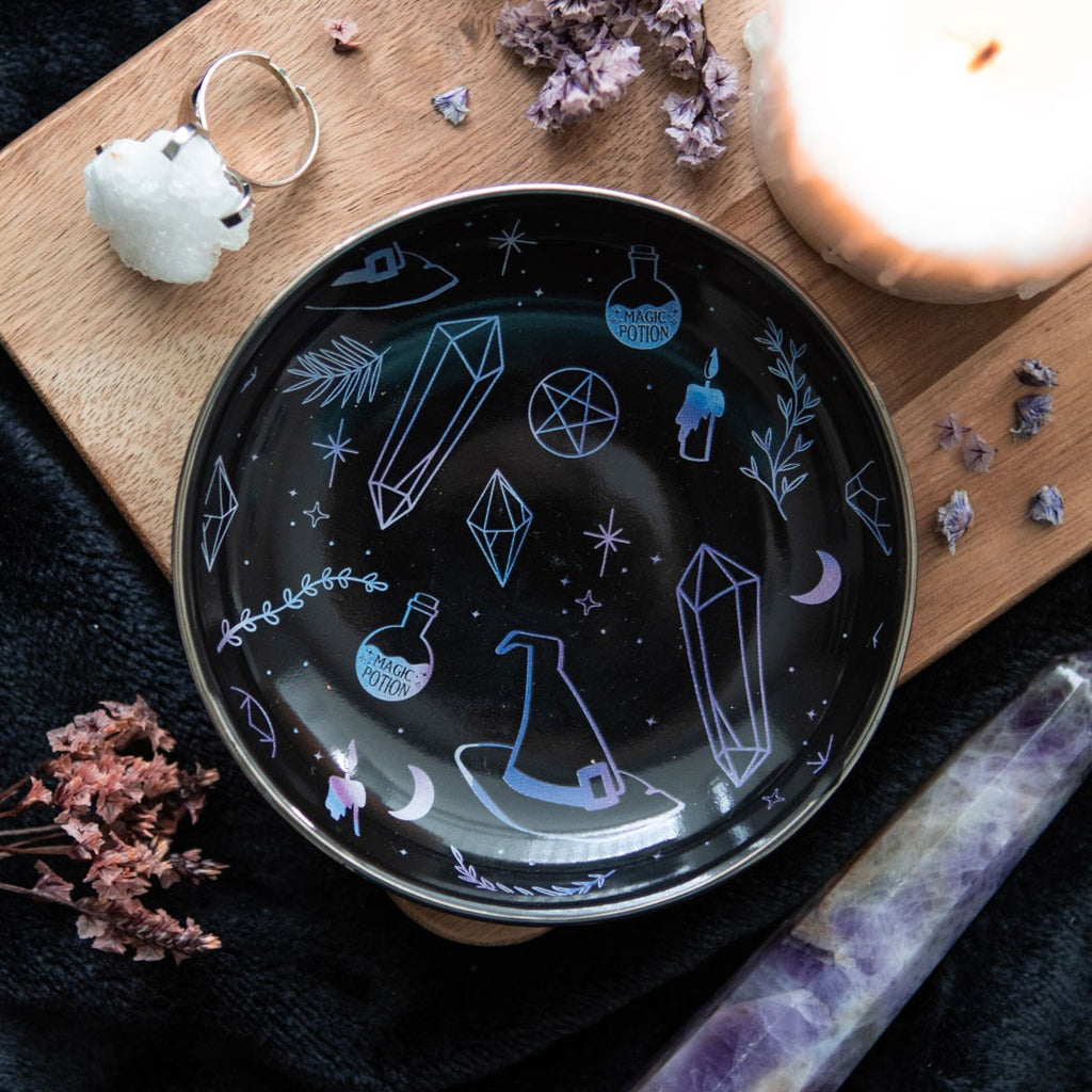 Crystal witch soap & trinket dish