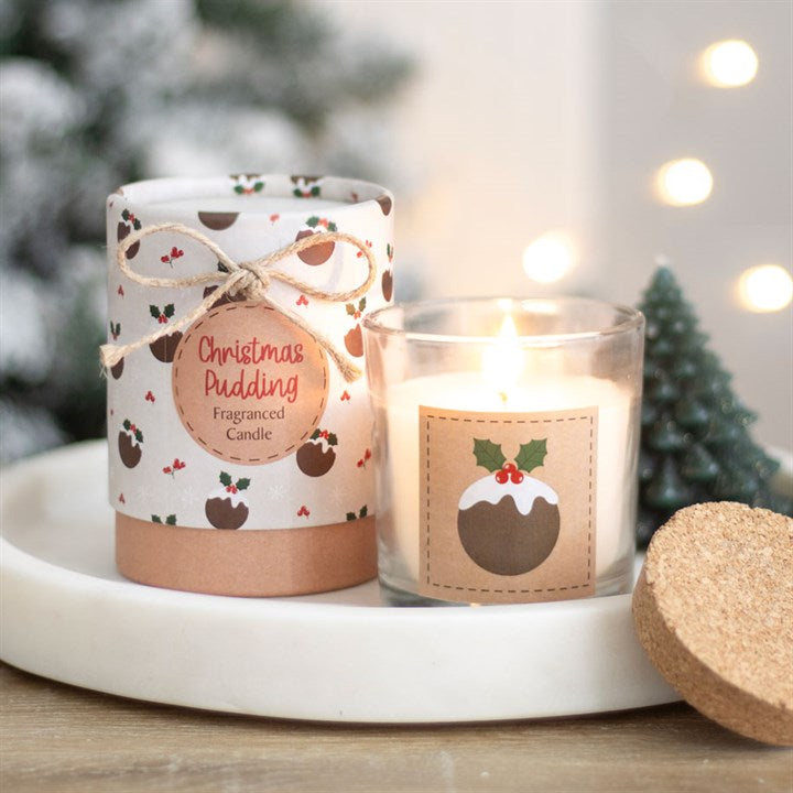 Hexmas Christmas pudding fragranced candle