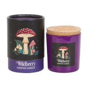 Dark forest mushroom wildberry candle