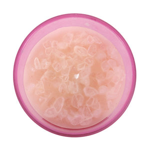 Blackberry crystal chip crown chakra candle