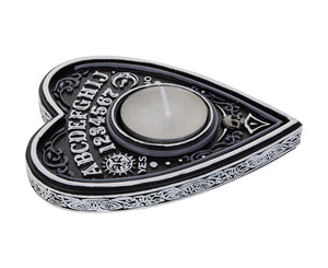 Spirit board tea light candle holder